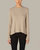 Sweater Knit Long Sleeve Crew - Taupe