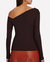 Sweater Knit Slouch Shoulder Long Sleeves