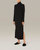 Sweater Rib Turtleneck Sheathe Dress - Black