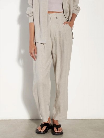 Enza Costa Tapered Pleated Hi-Waist Pant In Mist product