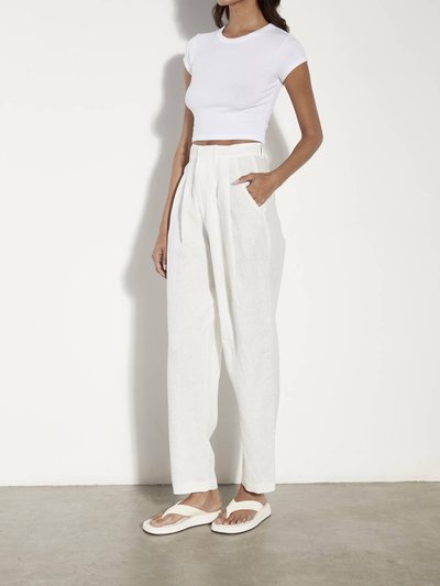 Enza Costa Tapered Pleated Hi-Waist Pant product