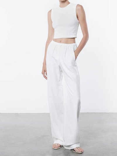 Enza Costa Textured Jacquard Cropped Tank Top In Off White product