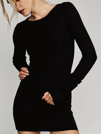 Enza Costa Textured Knit Long Sleeve Mini Dress product