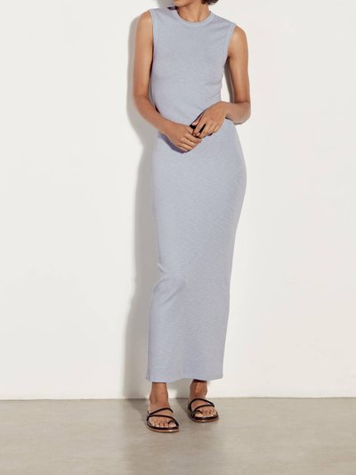 Enza Costa Textured Knit Sleeveless Maxi In Light Blue product
