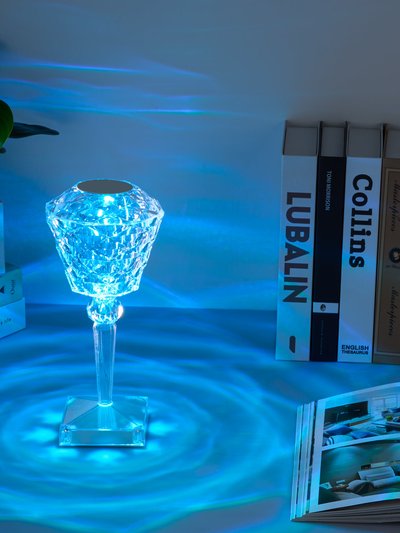 EP Designlab Rose Table Lamp Crystal Light product