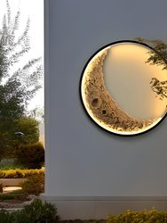 3D Moon Indoor & Outdoor Wall Lamp