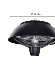 Indoor Outdoor Heating Pendant Lamp - Black