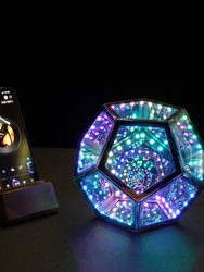 Infinity Dodecahedron Magic Table Lamp