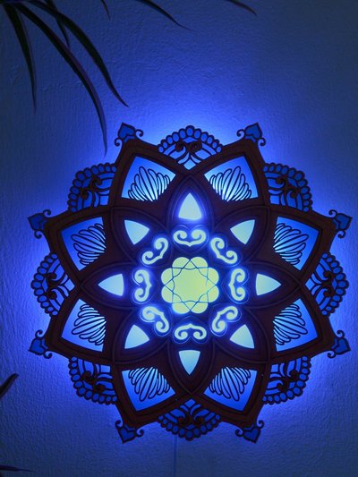 EP Light Lotus Mandala Yoga Wall Lamp product