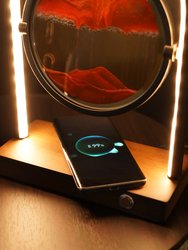 Moving Sand Lamp with Wireless Charger