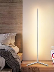 RGBCW Corner Floor Lamp - White