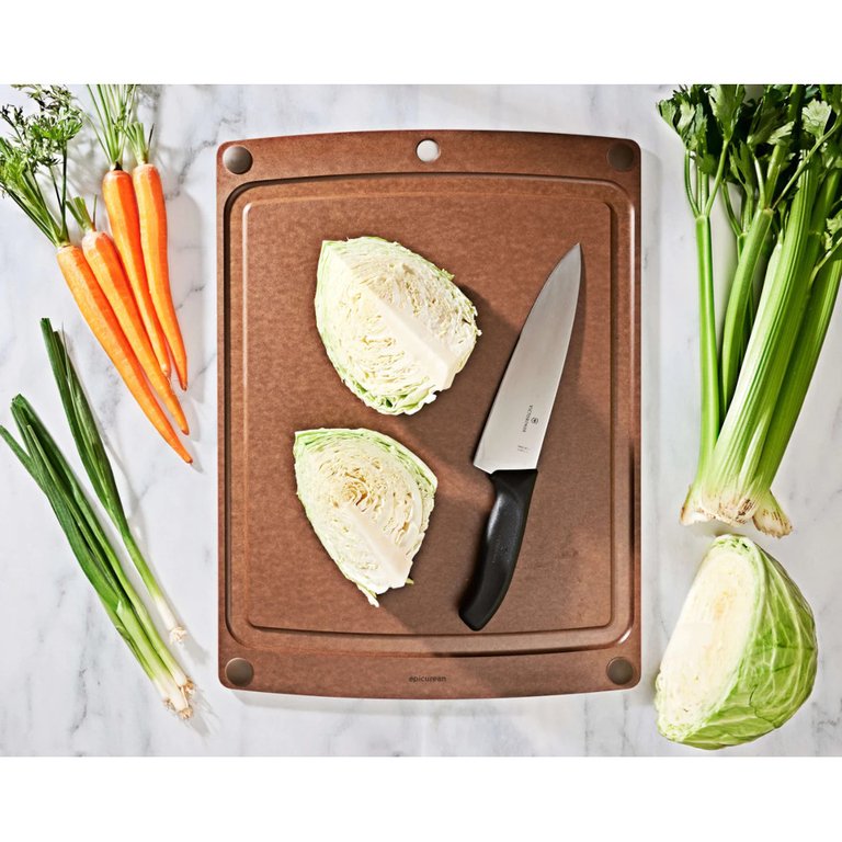 All-In-One Series Cutting Board 19.5" x 14.5" - Nutmeg