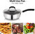 10" Stainless Steel Aluminum Nonstick Frying Pan With Lid