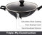 12 in. Hard-Anodized Aluminum Nonstick Frying Pan In Black With Lid