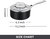 1.5 qt. Hard-Anodized Aluminum Nonstick Sauce Pan In Black With Lid