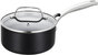 1.5 qt. Hard-Anodized Aluminum Nonstick Sauce Pan In Black With Lid - Black