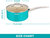 2.9 qt. Ceramic Aluminum Nonstick Sauce Pan In Blue With Lid