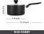 3.5 qt. Hard-Anodized Aluminum Nonstick Sauce Pan In Black With Lid