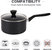 3.5 qt. Hard-Anodized Aluminum Nonstick Sauce Pan In Black With Lid