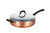 7.5 in. Copper Aluminum Nonstick Saute Pan in Copper with Lid