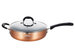 7.5 in. Copper Aluminum Nonstick Saute Pan in Copper with Lid - Copper