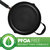 8 in. Copper Aluminum Nonstick Frying Pan in Copper with Lid