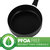 9.5 in. Hard-Anodized Aluminum Nonstick Saute Pan in Black with Lid