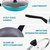 Granite Aluminum Nonstick Frying Pan in Blue with Lid