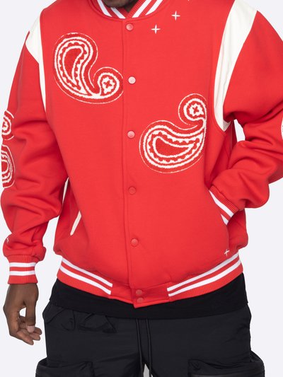 EPTM Paisley Varsity Jacket - Red product