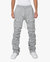 Stacked Cargo Sweatpants - H.Grey - Grey