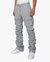 Stacked Cargo Sweatpants - H.Grey