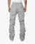Stacked Cargo Sweatpants - H.Grey