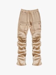 Stacked Cargo Sweatpants - Khaki