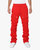 Stacked Cargo Sweatpants - Red - Red