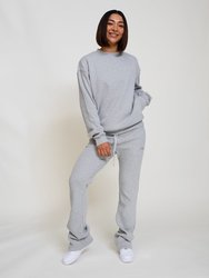 Thermal Flare Pants - Heather Gray