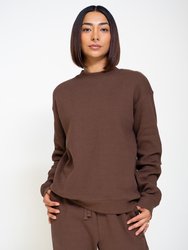 Thermal Sweatshirt - Brown - Brown
