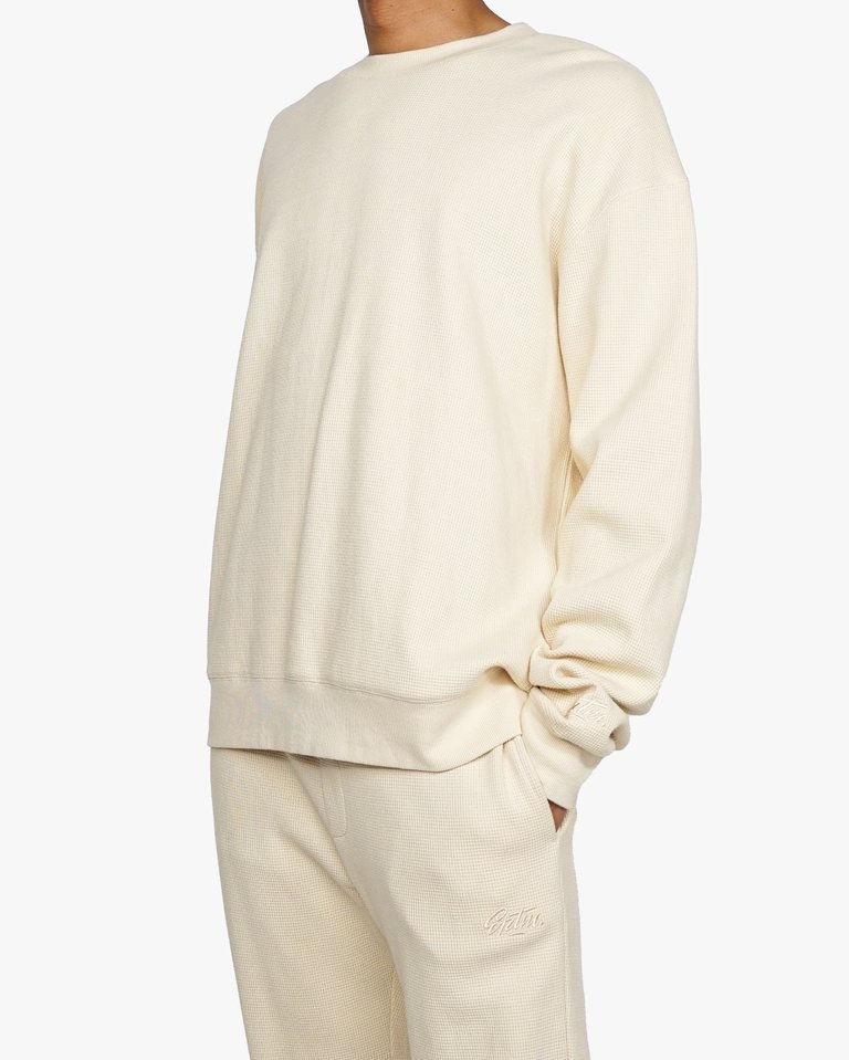 Thermal Sweatshirt - Cream