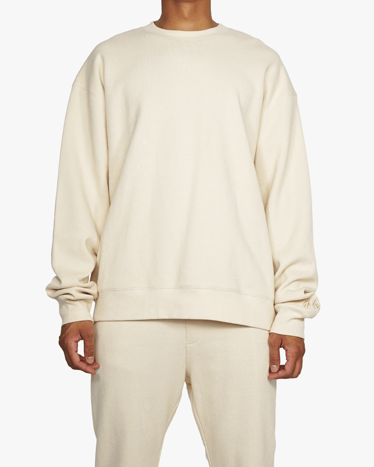 Thermal Sweatshirt - Cream - Cream