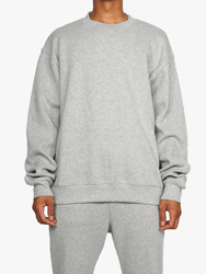 Thermal Sweatshirt - Heather Gray - Heather Gray