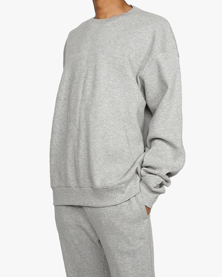 Thermal Sweatshirt - Heather Gray