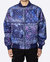 Tie Dye Bandana Bomber Jacket - Navy