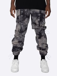 Tie Dye Hyper Track Pants - Black