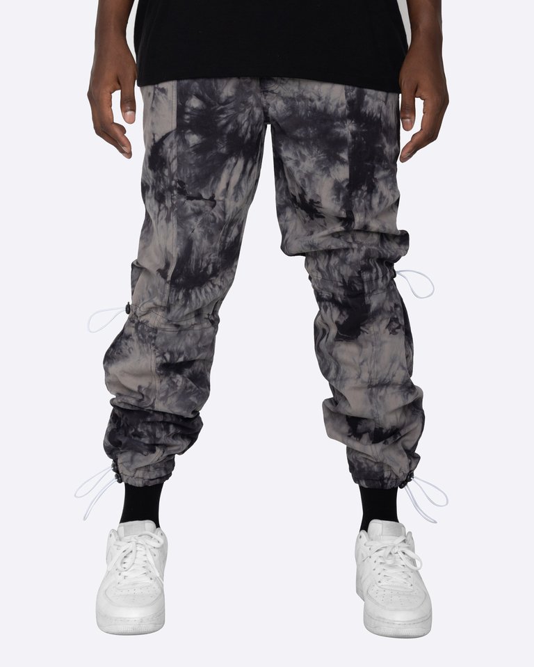 Tie Dye Hyper Track Pants - Black