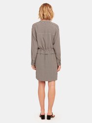 Lizza Long Sleeve Drawstring Dress