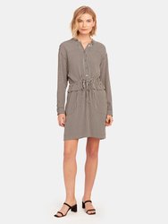 Lizza Long Sleeve Drawstring Dress