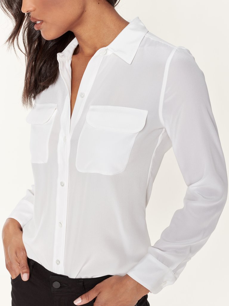 Slim Signature Silk Shirt