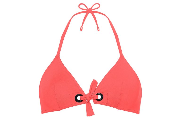 Beaute Triangle Bikini Top - Peach