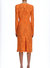 Lace Long Sleeve Dress In Orange