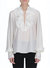 Silk Lace Tie Blouse In Ivory - Ivory