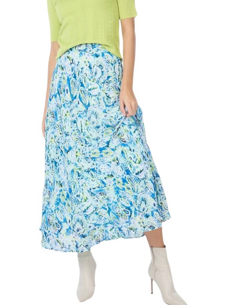 Bayside Long Skirt In Flower Bomb Print - Flower Bomb Print